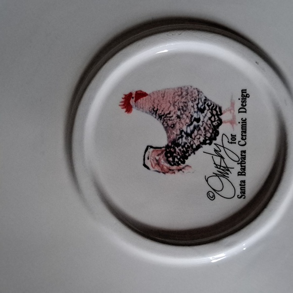 Omsley for Santa Barbara 10 inch rooster plate. - Picture 3 of 3